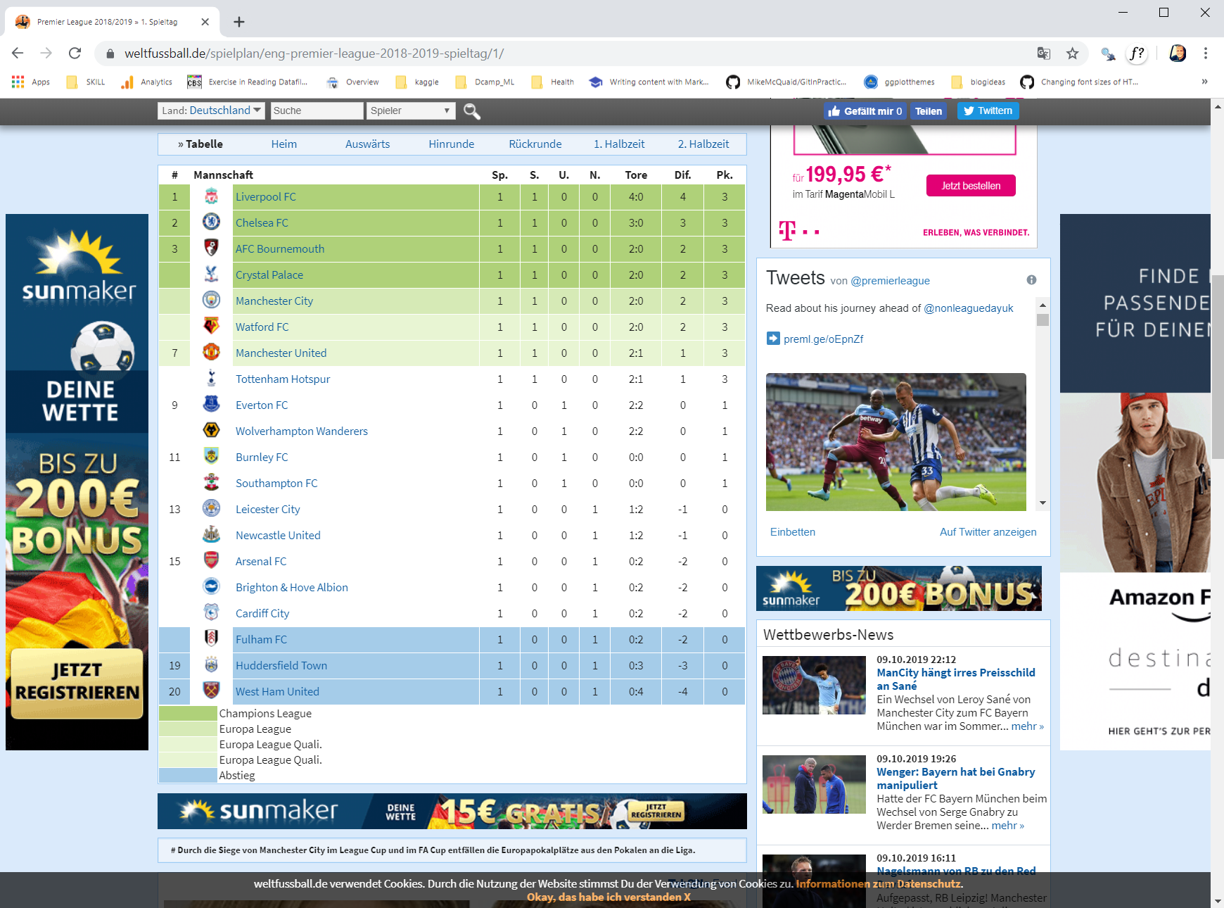 Scraping Football Data (multiple tables and leagues)